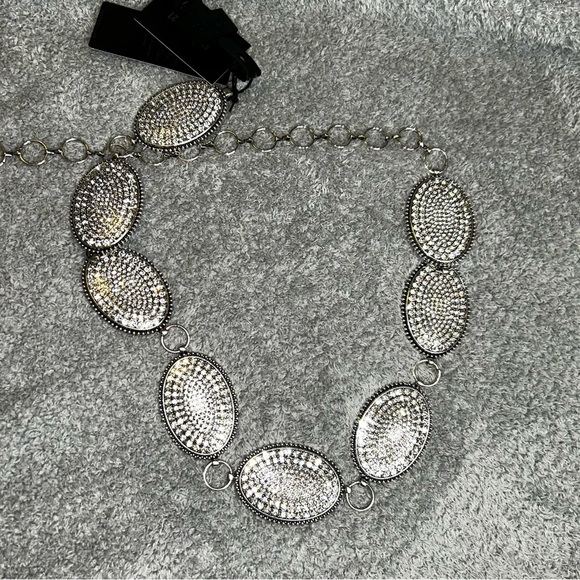 Forever 21 Silver Oval Link Belt - Picture 2 of 7